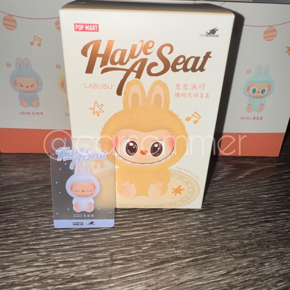 Authentic Pop Mart Have A Seat Labubu “Zizi” (NIB)